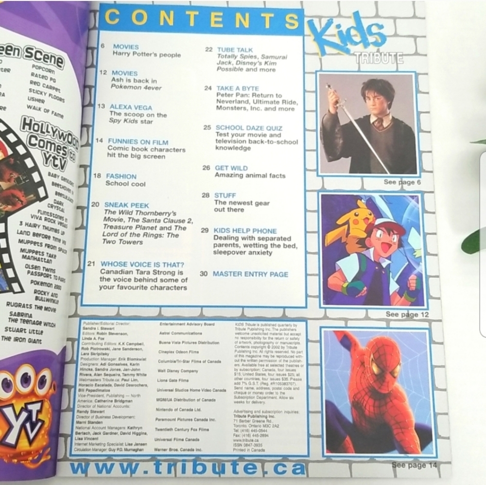 📚 Vintage Kids Tribute Magazine Harry Potter and the Chamber of Secrets 📚 Y2K - Picture 2 of 7